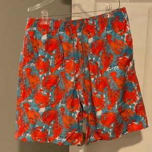 Crab Patterned Swim Trunks